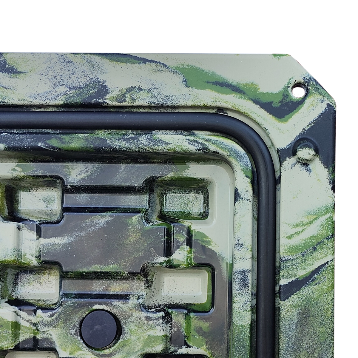 Caixa de ferramentas verde para campo externo resistente